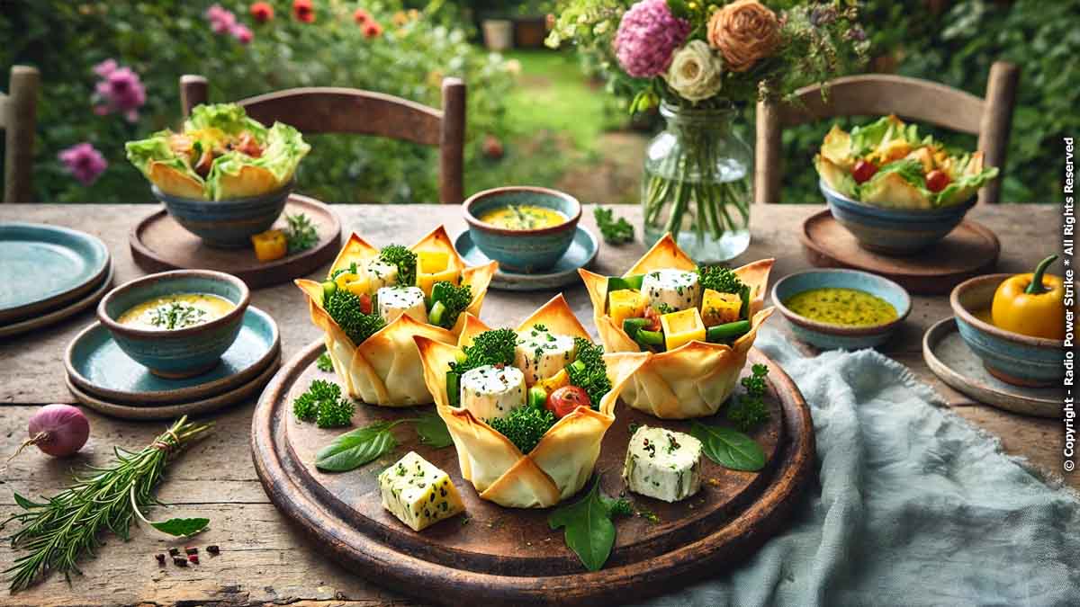 Cheesy Pasta Cups with a Veggie Twist