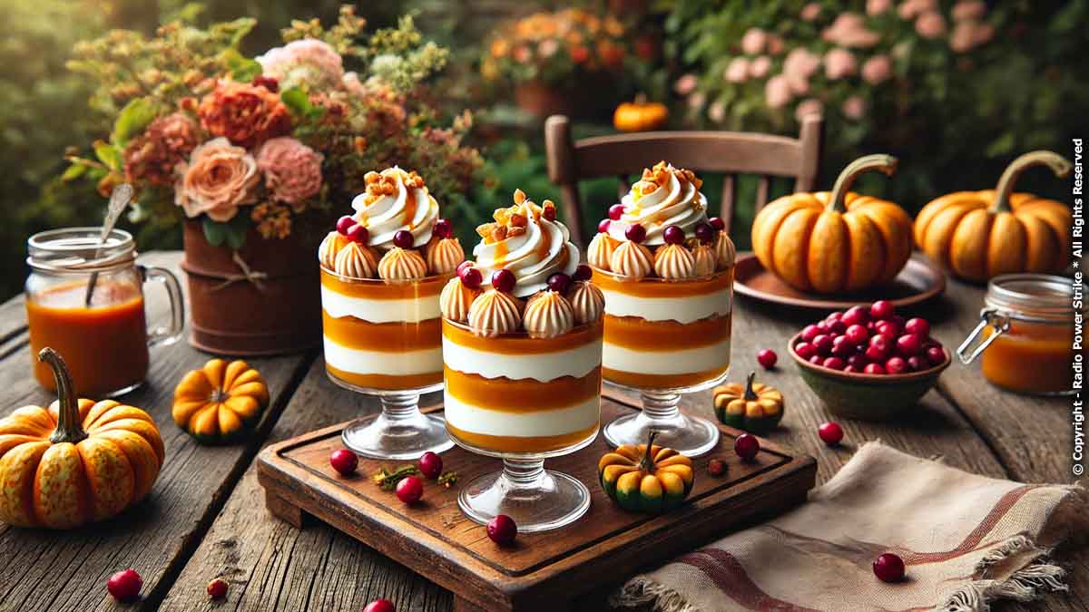 Delightful Layers of Pumpkin and Cranberry