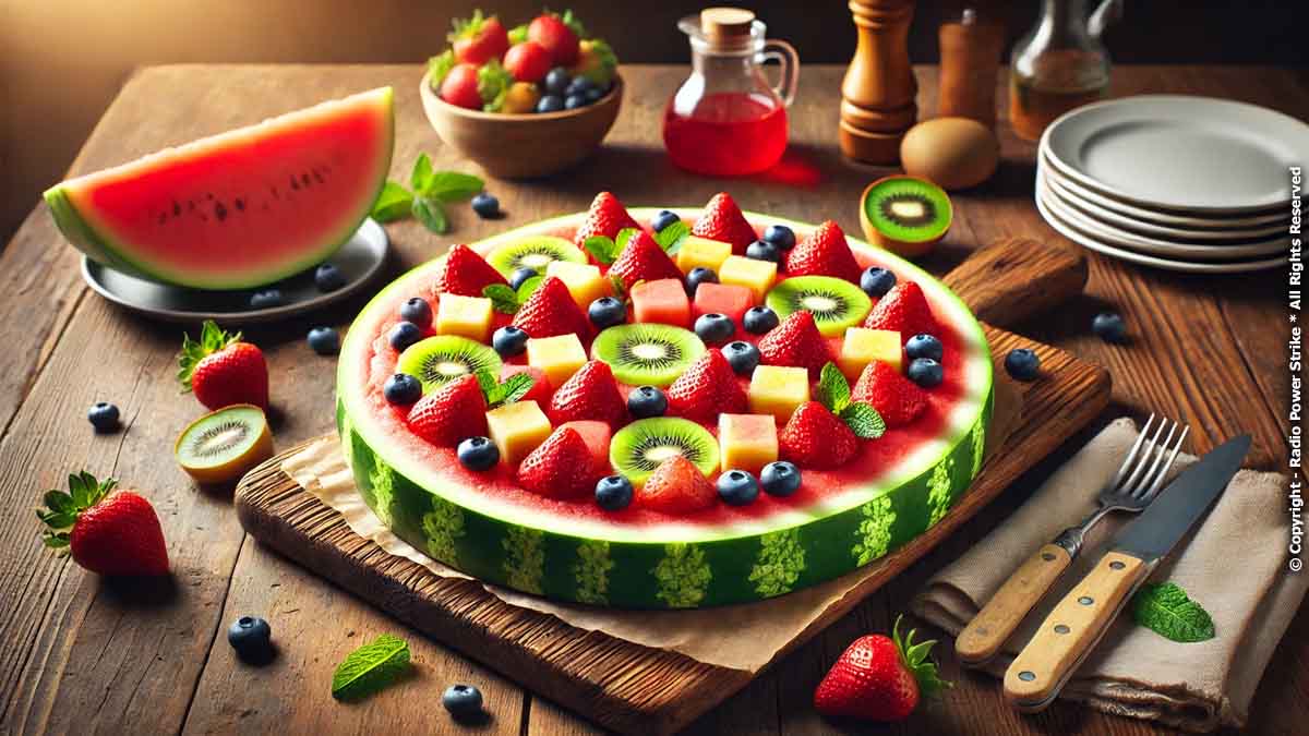 Sweet Watermelon Pizza