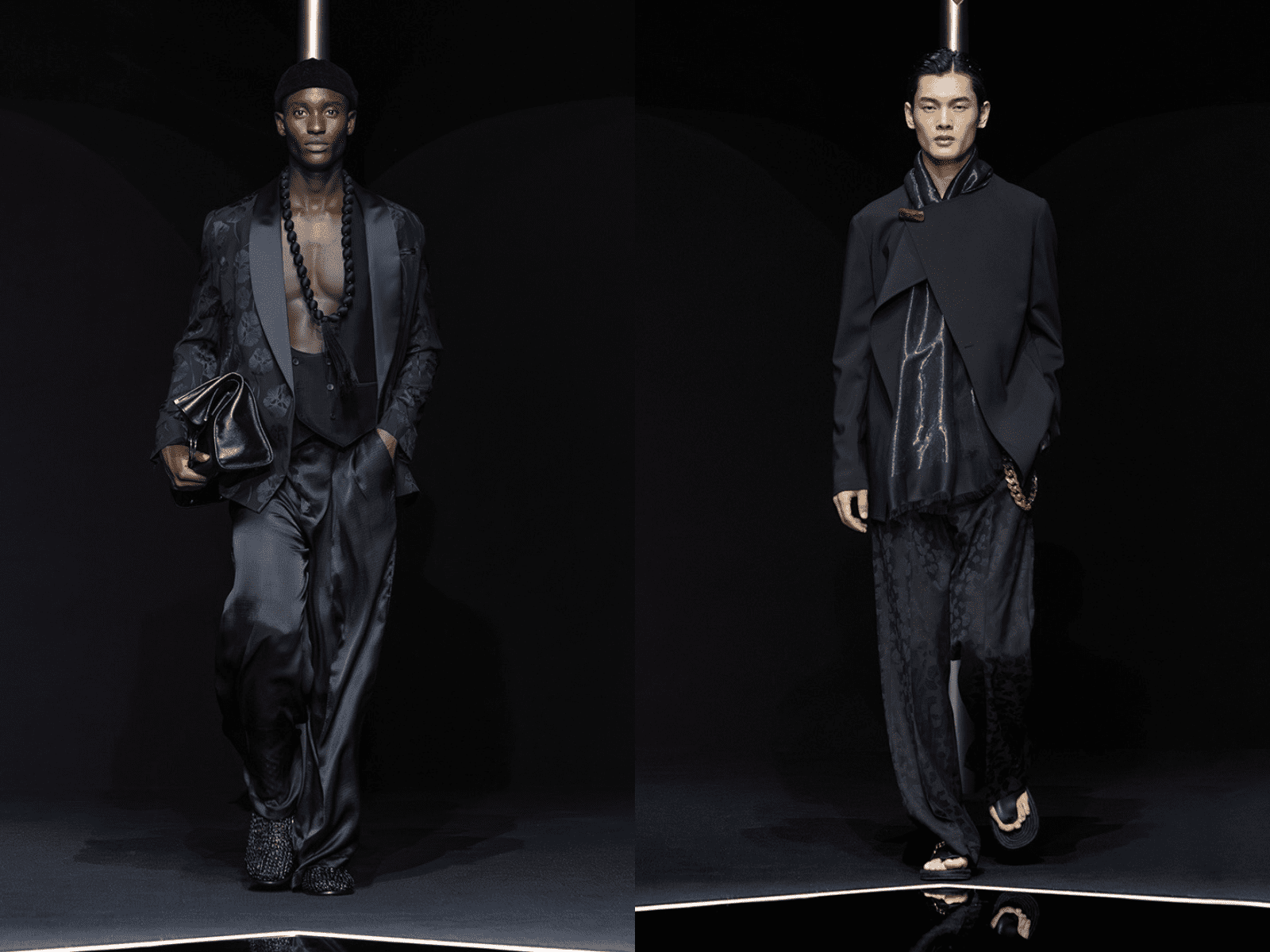 Emporio Armani Spring 2024: A Symphony of Timeless Grace Under the Moonlit Sky