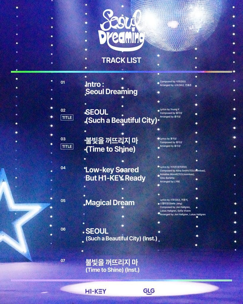 H1-KEY Unveils "Seoul Dreaming" Mini Album Track List