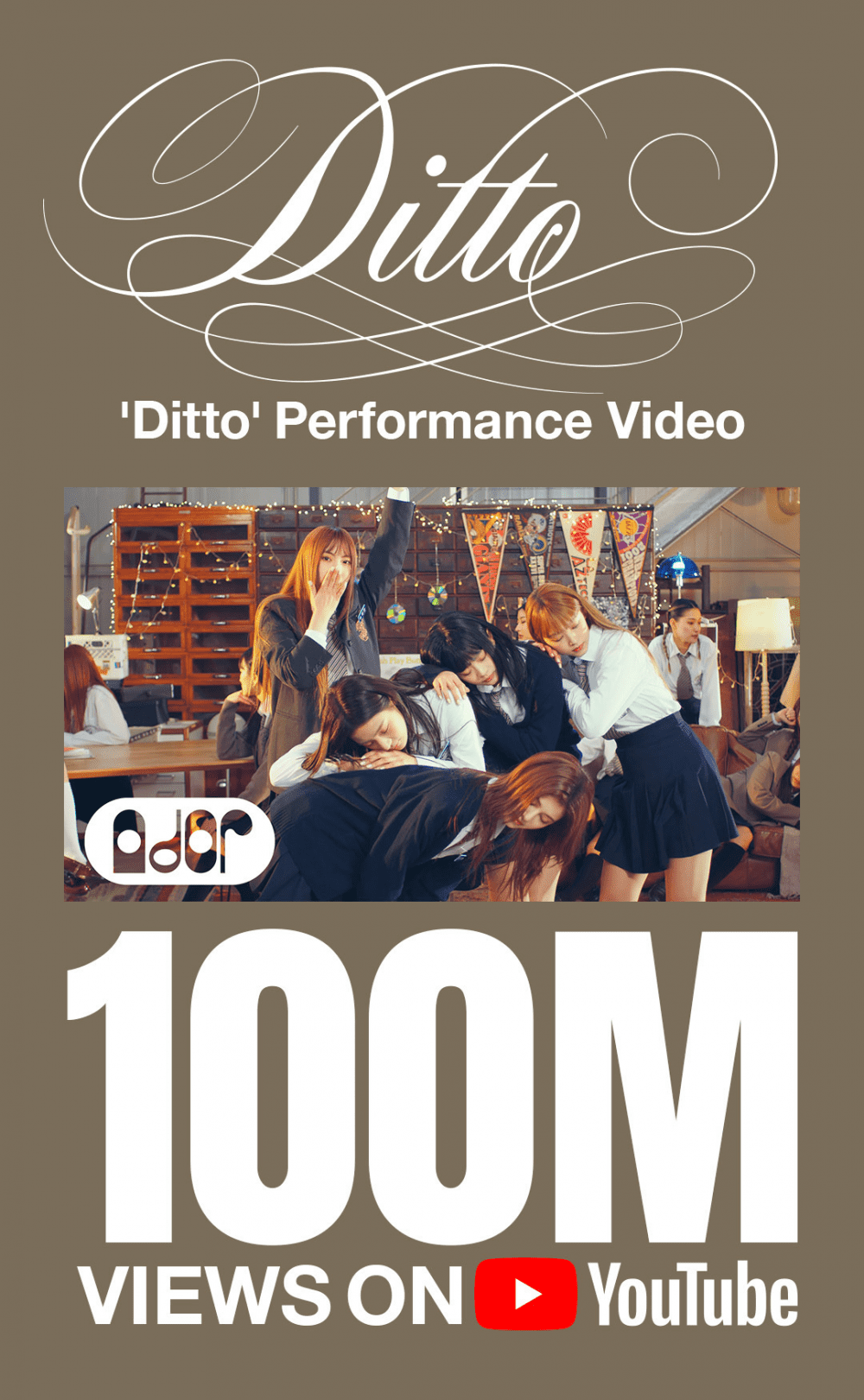 NewJeans' "Ditto" Joins the 100M YouTube Club