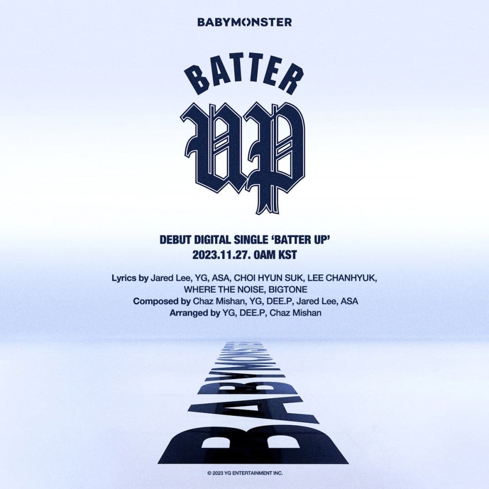 BABYMONSTER reveal credit poster for 'Batter Up' debut digital single