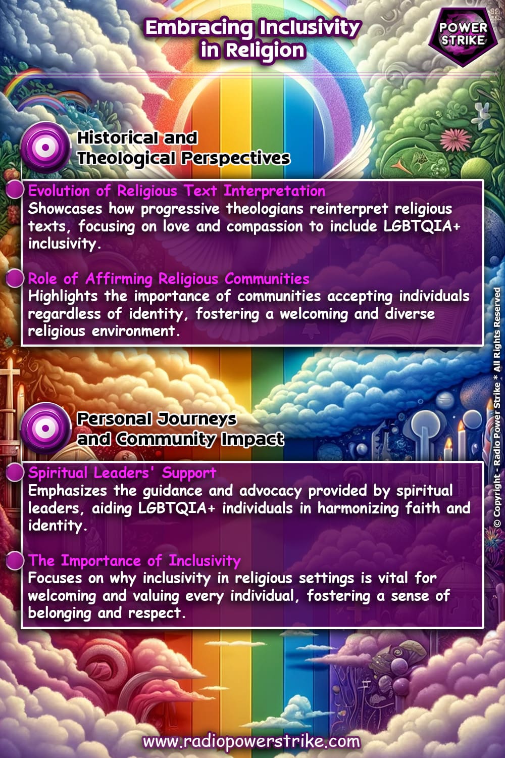 LGBTQIAPlus Religion Inclusivity Infographic