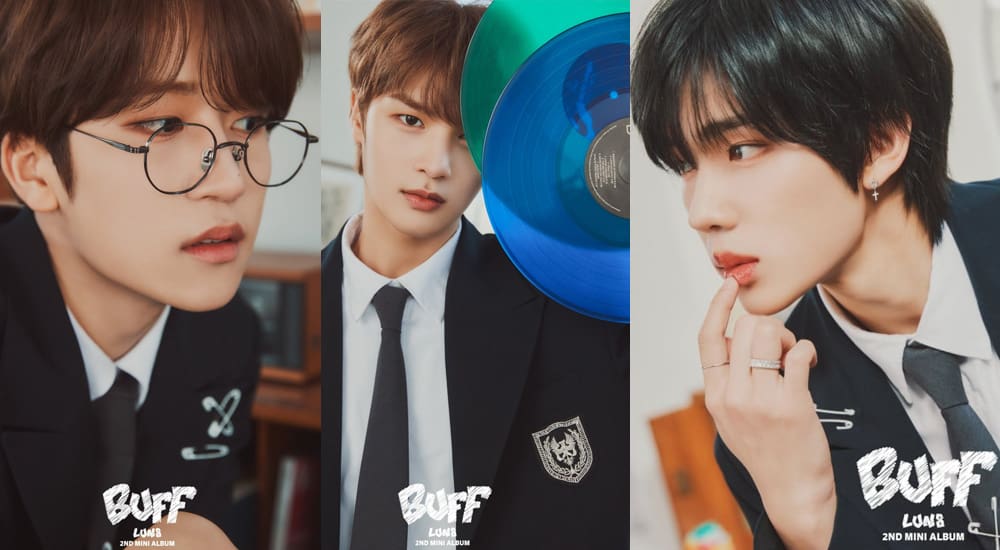 LUN8 Dazzles in Preppy Looks for 'BUFF' Album Teasers